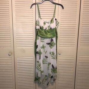Speckless Green Floral Dress